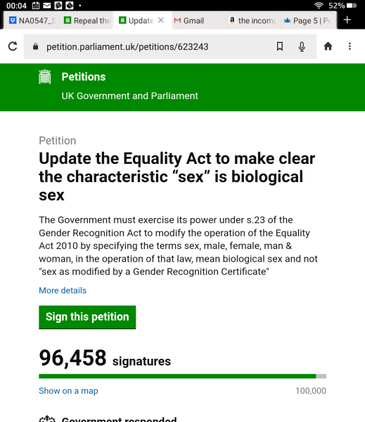 Petition to Update the Equality Act / Thread 3