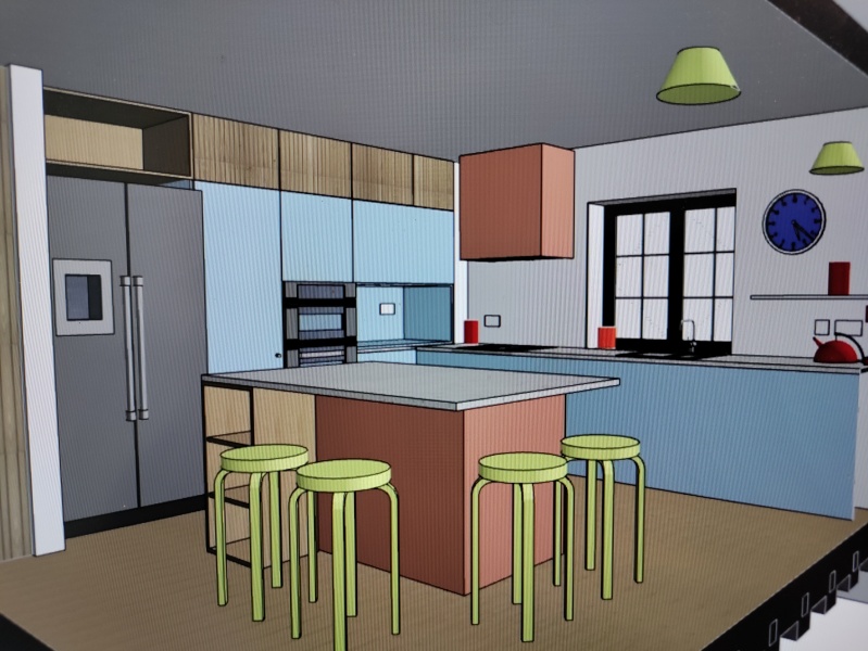 New kitchen plan - can I reach the fridge?