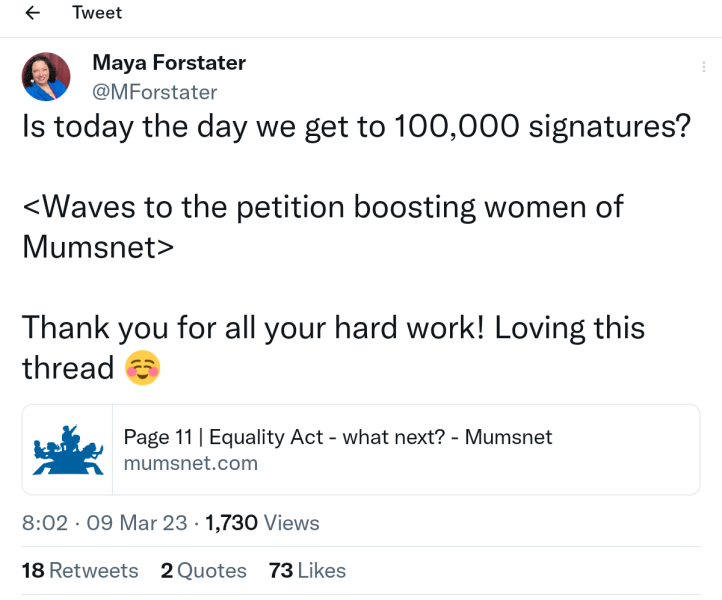 Petition to Update the Equality Act / Thread 3