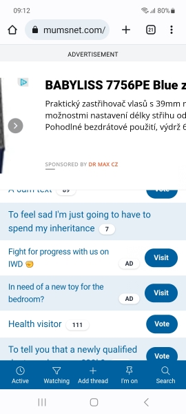 Ads covering a third of the page