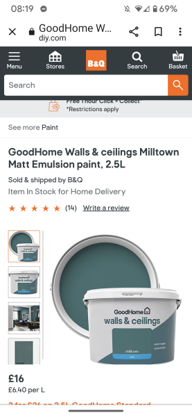 Teal paint & quirky wallpaper for living room 