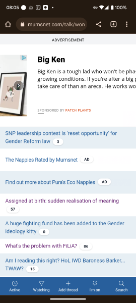Ads covering a third of the page