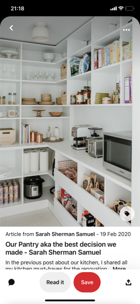 Please show me your walk-in larder/pantry