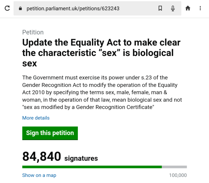 Petition to Update the Equality Act - thread 2