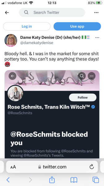 Rose trans kiln person, cognitive dissonance