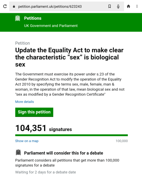 Petition to Update the Equality Act / Thread 3