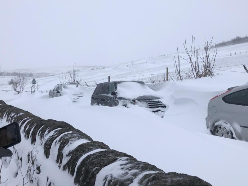 Amber snow warning for 9th and 10th March in the Pennines and Peak district.
