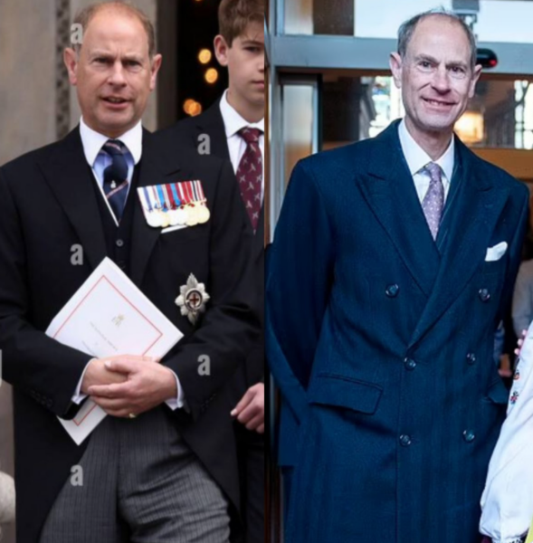 Prince Edward has lost a lot of weight