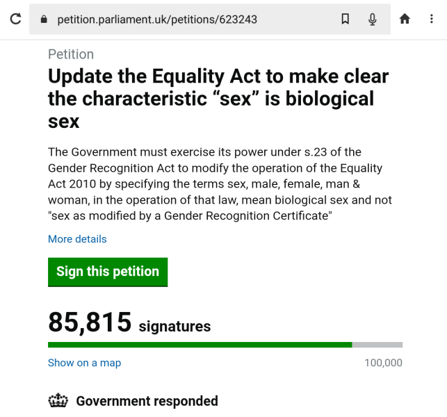 Petition to Update the Equality Act - thread 2