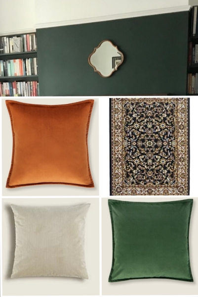 If your living room was painted this colour, what colour cushions would you buy? 