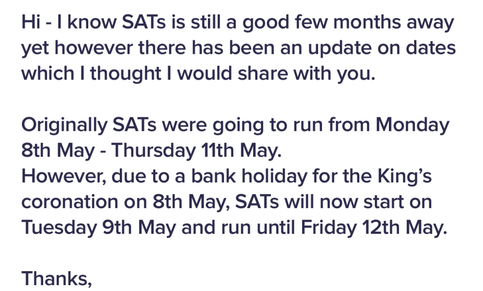 Has the SATs caused this reaction in my 11 year old?
