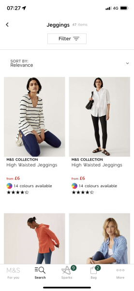 Marks and Spencer's jeggings - have they been discontinued?!