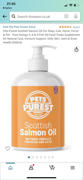 Joint stiffness supplement for older dog.