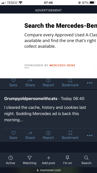 Ads covering a third of the page