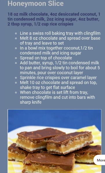Honeymoon slice - can anyone help