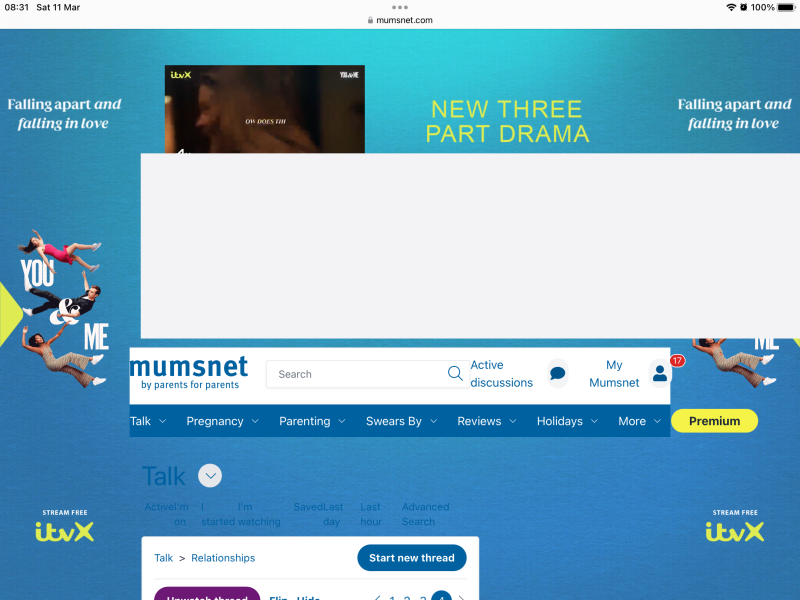 Ads covering a third of the page