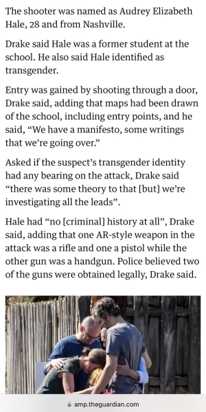 NBC are quoting a police chief in Nashville...