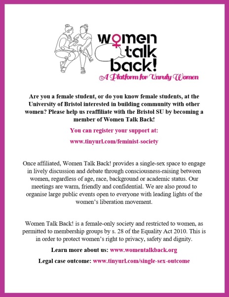 FEMINIST HELP WANTED: Are you a student or staff member at Bristol Uni? 