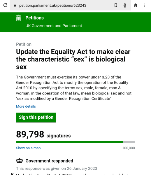 Petition to Update the Equality Act / Thread 3