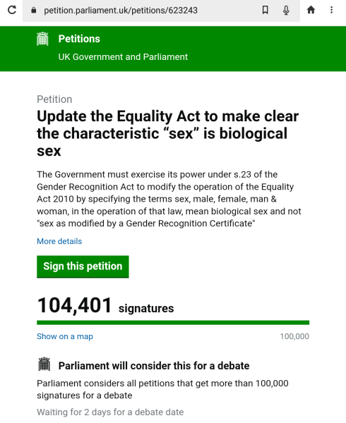 Petition to Update the Equality Act / Thread 3
