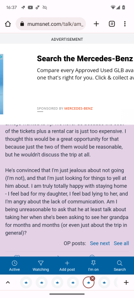 Ads covering a third of the page