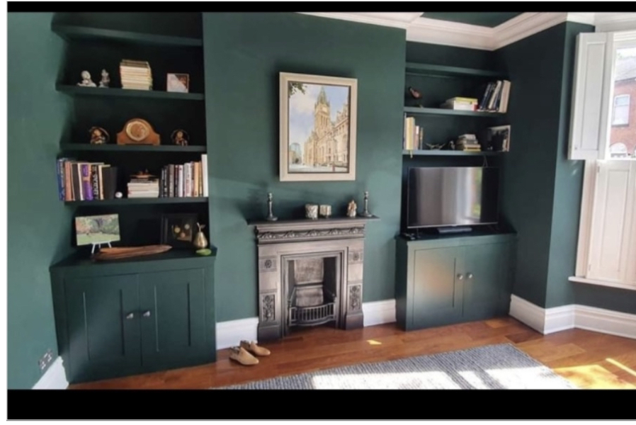 Darker but cozy colour for living room