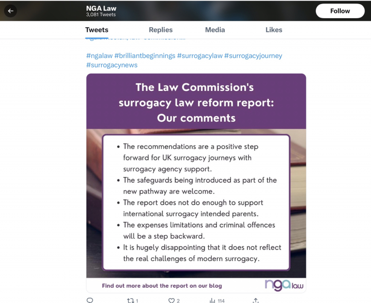 To make you aware that surrogacy is going to be liberalised