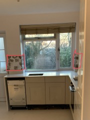 Kitchen tiling help design needed Herringbone or not