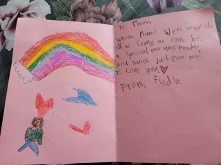 Can we see your homemade Mother's Day cards/pictures please?