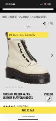 Platform spring boots with a 2.5" chunky heel