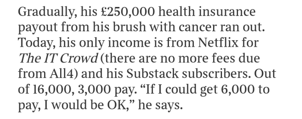 Graham Linehan interview in The Times (17 March 2023)
