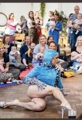 Caba Baba Rave - take your baby to watch nearly naked men in fetish gear