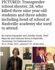 Is the Trans shooter in Nashville Male or Female?