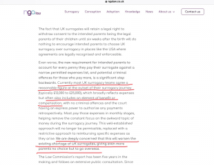 To make you aware that surrogacy is going to be liberalised