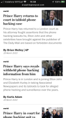 Harry is in town to fight against the Daily Mail - VIDEO