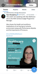 Letter stressing the importance of the word woman in NHS communications