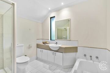 Toilet separate to the bathroom