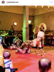 Caba Baba Rave - take your baby to watch nearly naked men in fetish gear