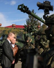William in Poland visiting military British and Polish troups.