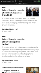 Harry is in town to fight against the Daily Mail - VIDEO