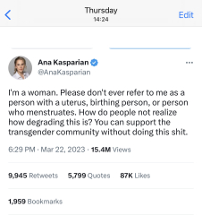 Ana Kasparian is a bit like Owen Jones. Except she just dared to assert boundaries....guess what happened next