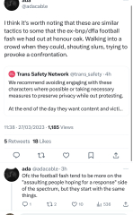 Film of protest outside the Lesbian Project meeting