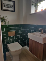 What did you tile you WC/Cloakroom? Danger that metro looks like public loo??!!