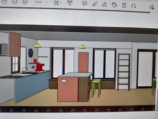 New kitchen plan - can I reach the fridge?