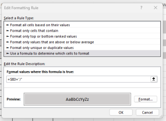 Highlight some cells in a row automatically