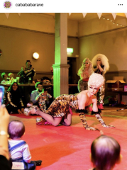 Caba Baba Rave - take your baby to watch nearly naked men in fetish gear