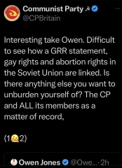 Communist Party UK statement on GRR