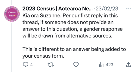 NZ Census 2023 - sex and gender questions 