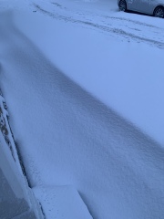 Amber snow warning for 9th and 10th March in the Pennines and Peak district.