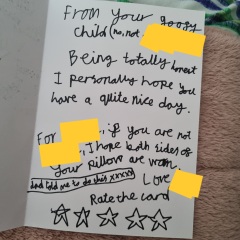 Can we see your homemade Mother's Day cards/pictures please?